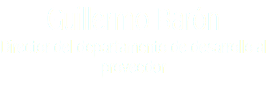 Guillermo Barón Director del departamento de desarrollo al proveedor 